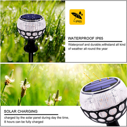 Spherical flame column solar lamp