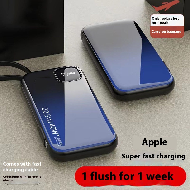 With Cable Integrated Super Large Capacity Portable Battery For Mobile Phones