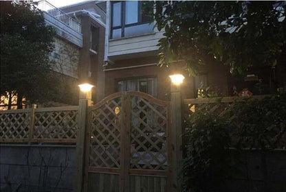 Solar Pillar Lamp Outdoor Doorpost Wall Lamp