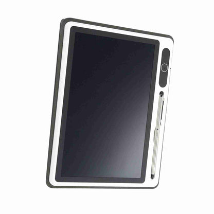 Electronic Notepad LCD Tablet Drawing Pad Business Supplies Hand Painting Tool 9 Inch(Black (With Faux Leather Case) )