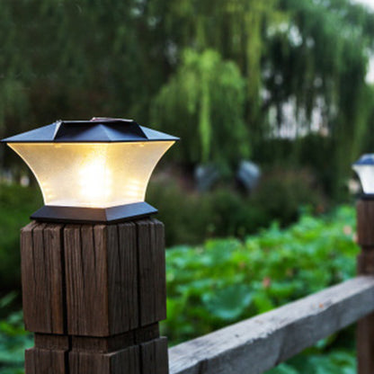 Solar Pillar Lamp Outdoor Doorpost Wall Lamp