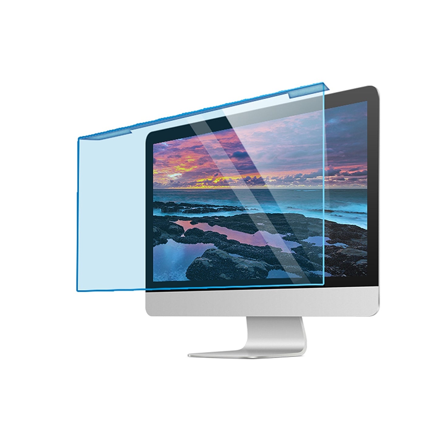 Hanging Blue Light Blocking Screen Protector High-transmittance Anti-UV Eye Protection Film for 23-24'' Desktop Monitor