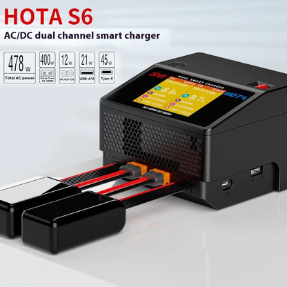 HOTA S6 Smart Balance Charger 1-6S Lithium Battery