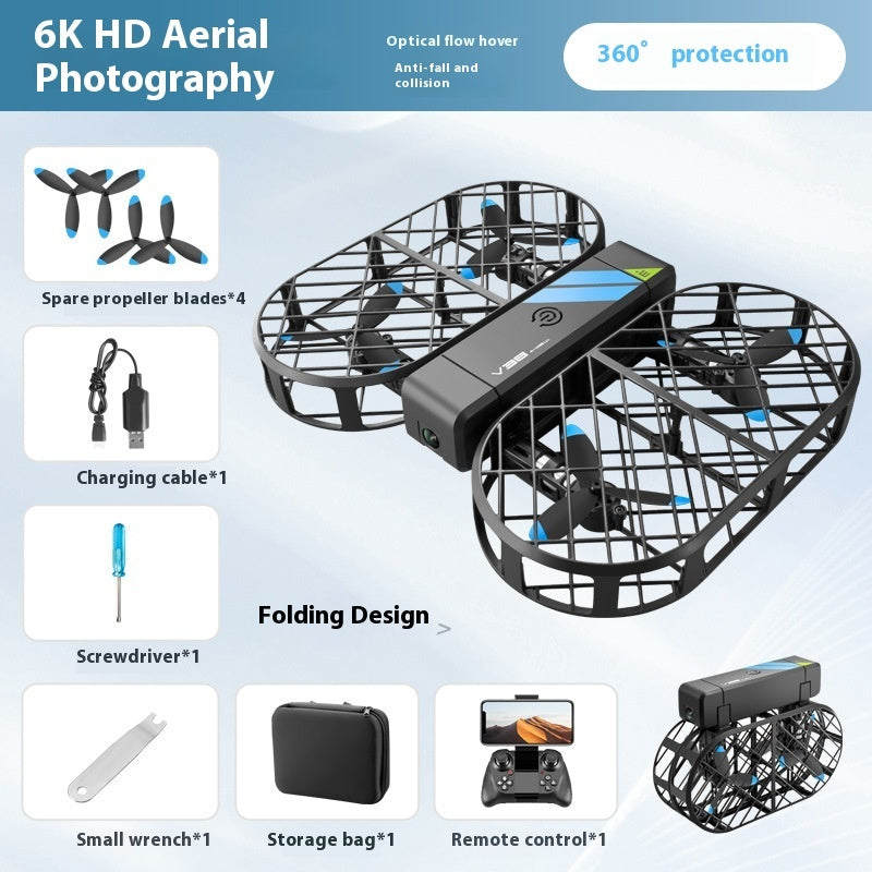 V38 Foldable UAV Mesh Fully Surrounded By Drone For Aerial Photography