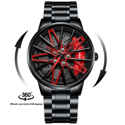 Three-Dimensional Hollow Kini Car Forged Men's Quartz Watch