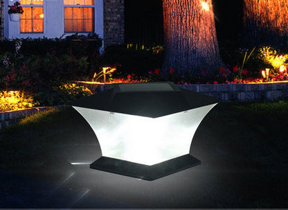 Solar Pillar Lamp Outdoor Doorpost Wall Lamp