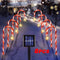 Christmas Solar Candy Cane Lamp Set Of 8