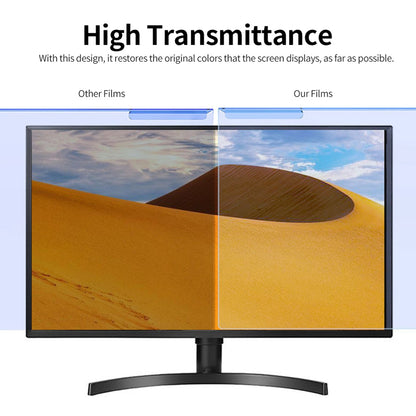 Hanging Blue Light Blocking Screen Protector High-transmittance Anti-UV Eye Protection Film for 23-24'' Desktop Monitor