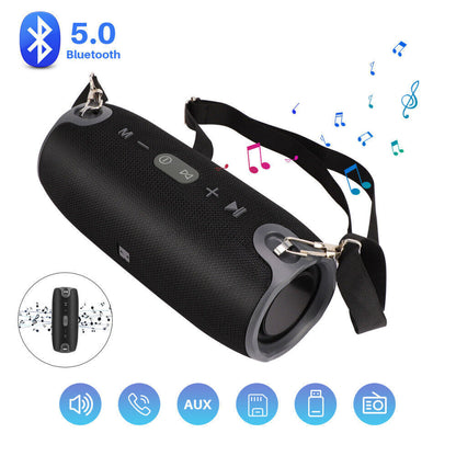 NEW 40W Portable Wireless Bluetooth Speaker Waterproof Stereo Bass Loud USB FM