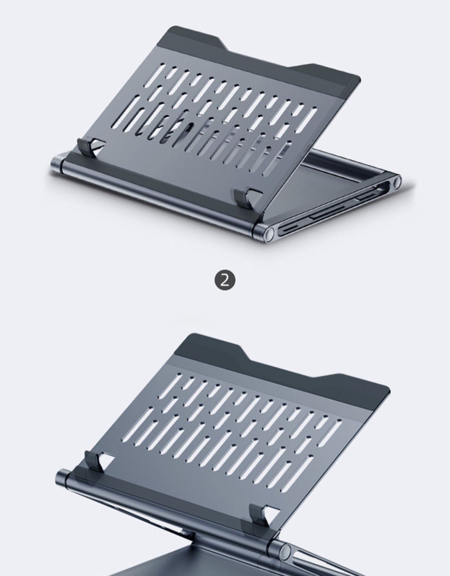 Lapstop Stand With 8-in-1 Docking Station