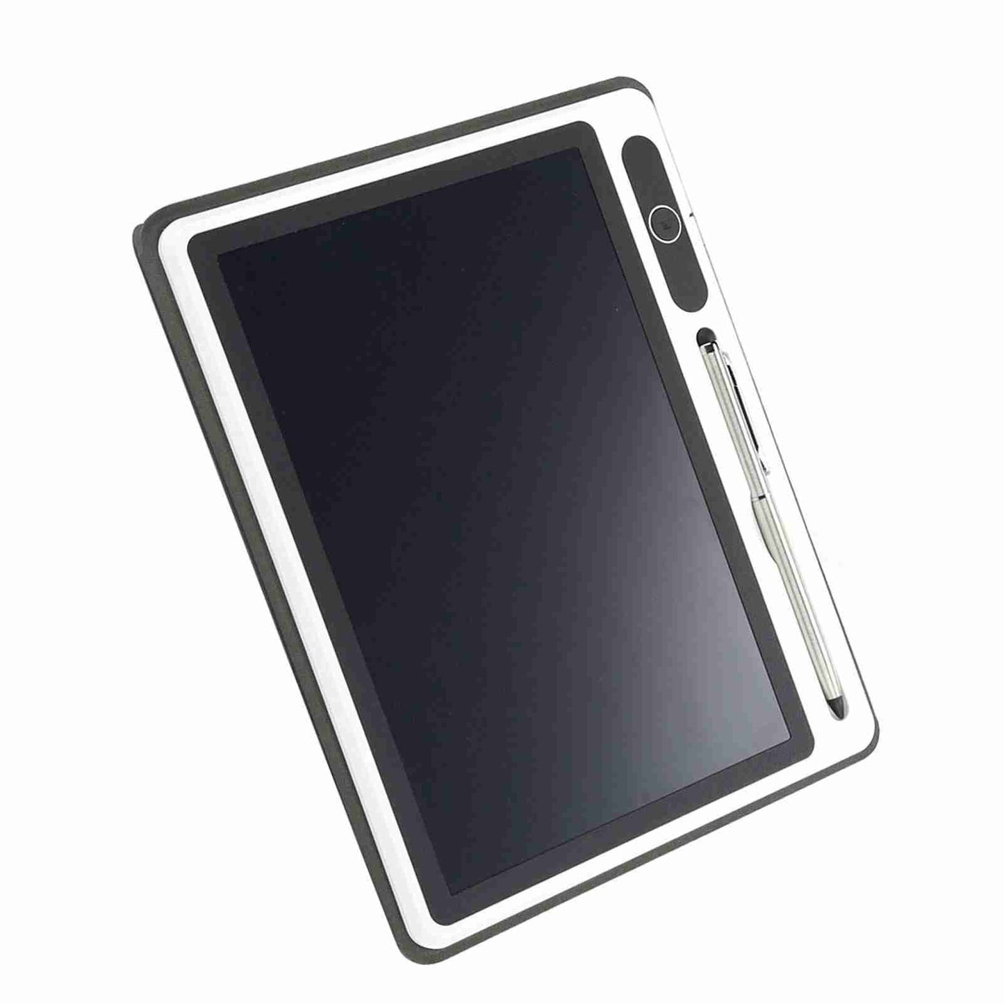 Electronic Notepad LCD Tablet Drawing Pad Business Supplies Hand Painting Tool 9 Inch(Black (With Faux Leather Case) )