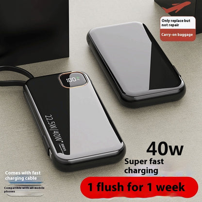 With Cable Integrated Super Large Capacity Portable Battery For Mobile Phones