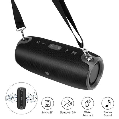 NEW 40W Portable Wireless Bluetooth Speaker Waterproof Stereo Bass Loud USB FM